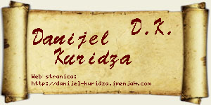 Danijel Kuridža vizit kartica